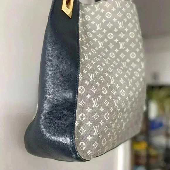 Authentic Louis Vuitton Rendezvous PM Tote Purse Bag Monogram IDYLLE Blue/Gray - Picture 4 of 16